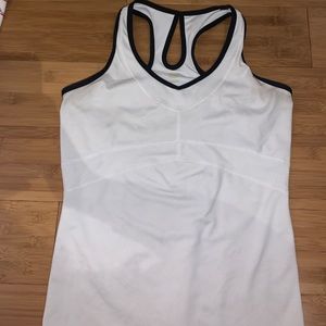 White Athletic Tank Top